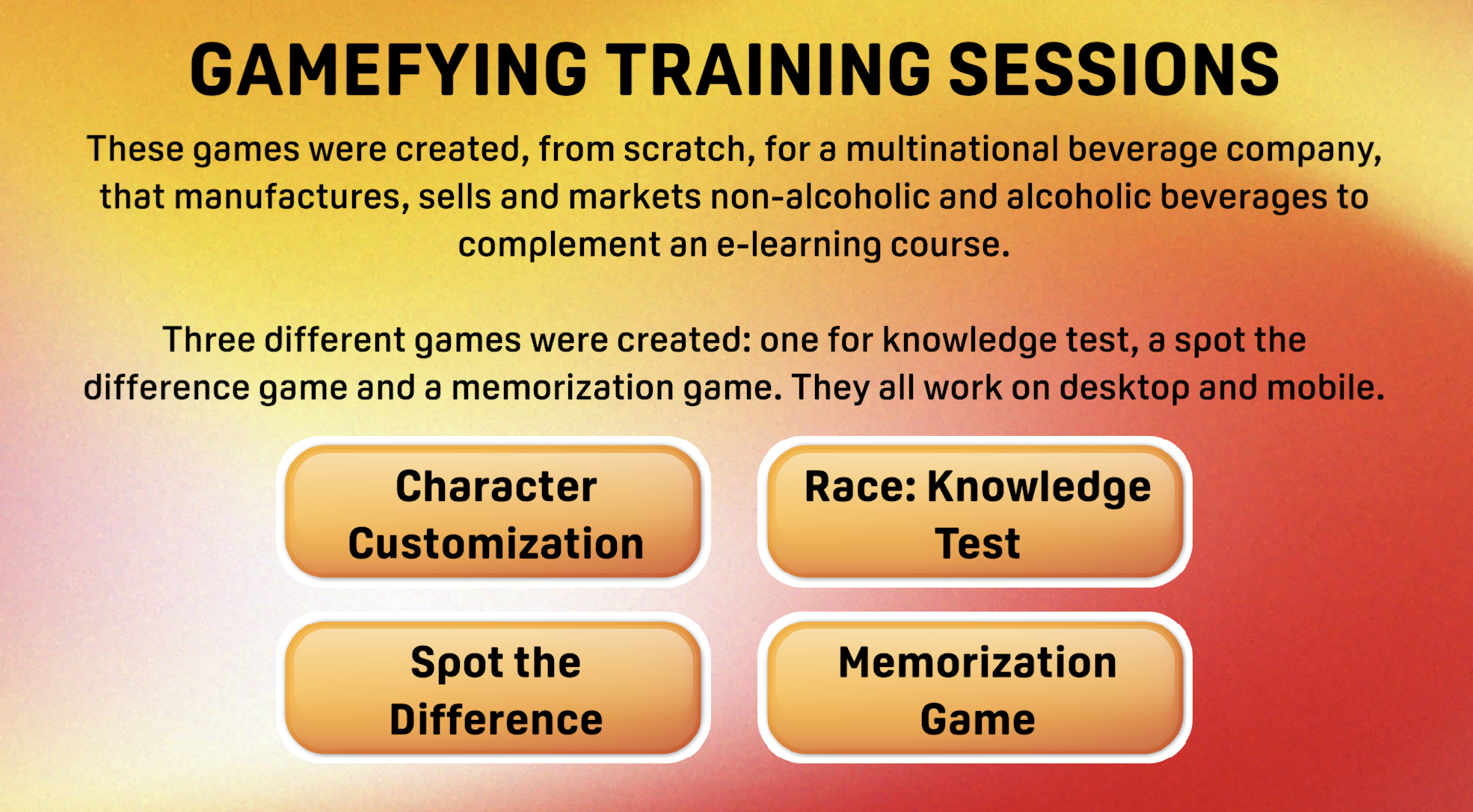 Training Minigames